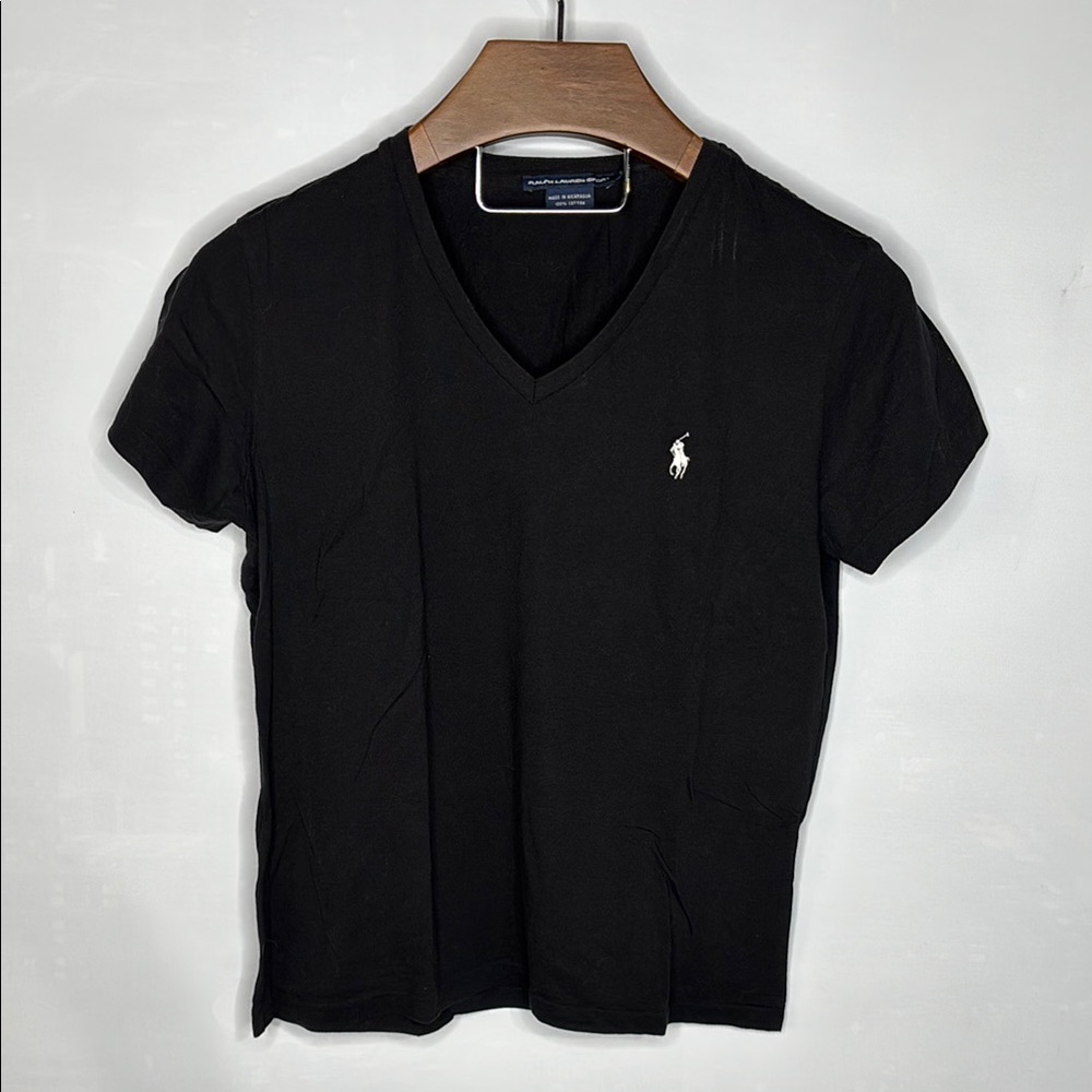 Ralph Lauren v neck t shirt SZ L